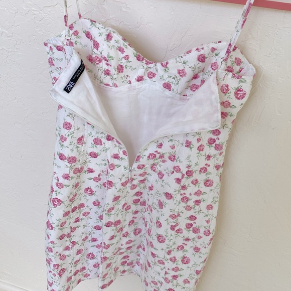 ZARA Floral Mini Dress - Picture 5 of 6